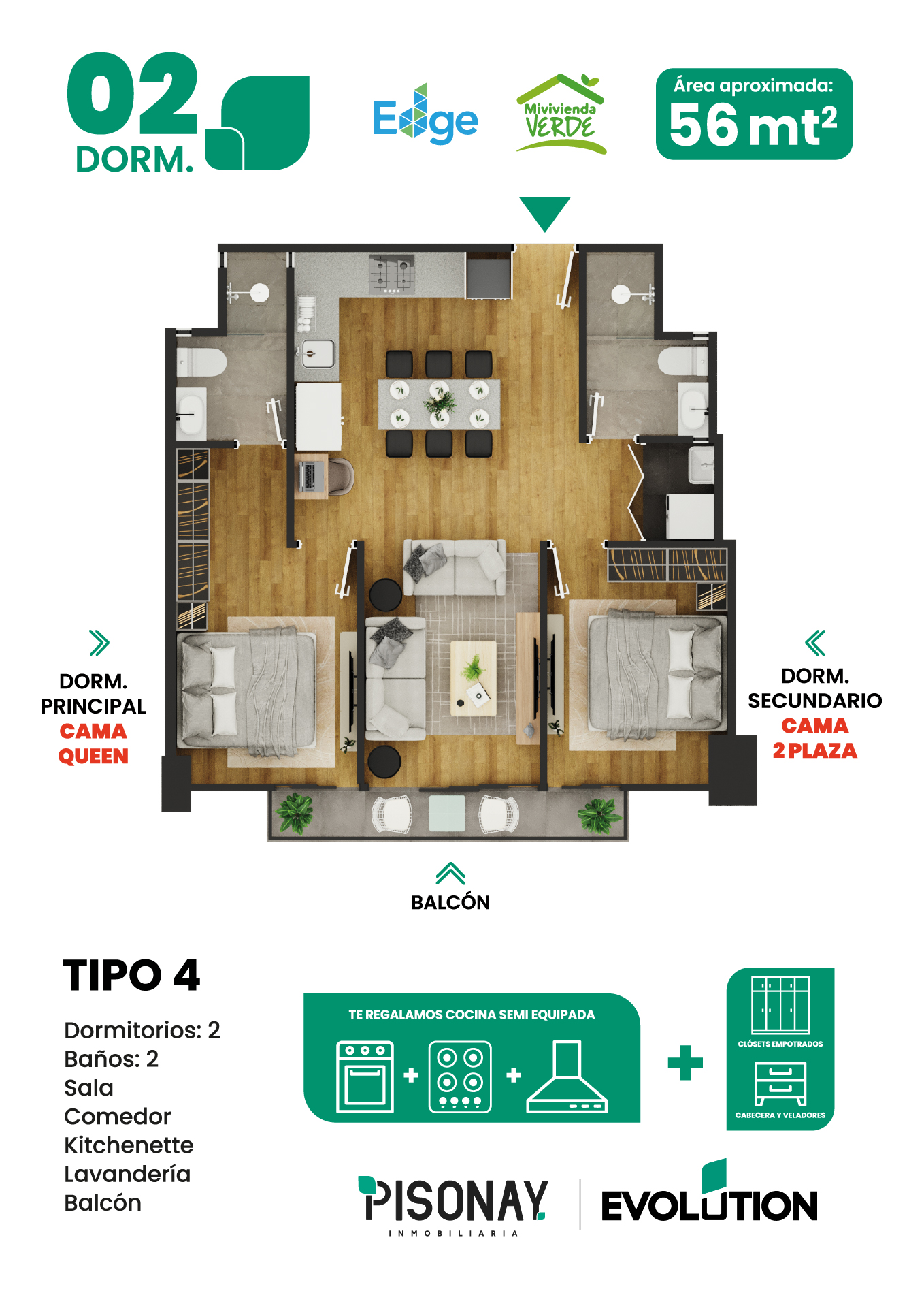 02 DORM — Tipo 4