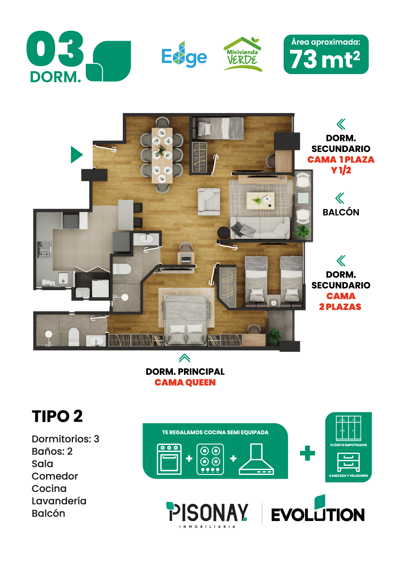 03 DORM — Tipo 2